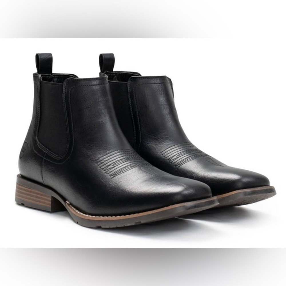 IUV Men’s Western Chelsea Cowboy Boots – Black – Size 10.5 – EUC